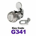 Global RV SS Compartment Lock, Cam/Blade Style, 7/8in Press in, Offset Blade, fit 5/8in Use, Keyed, G341 CLB-341-78SI-SS